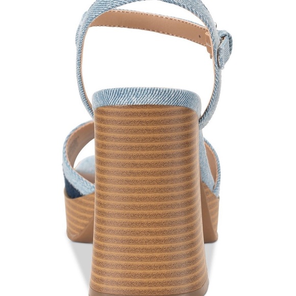 Sun & Stone color block denim sandals 8.5 - Picture 3 of 12